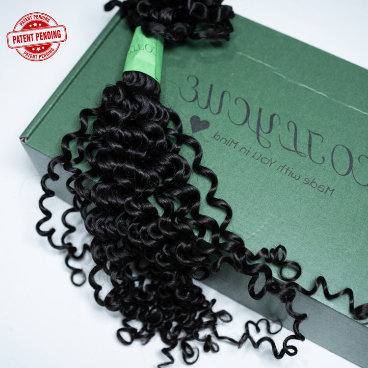 Kinky Curly Human Hair Crochet Extensions - coilycuehair