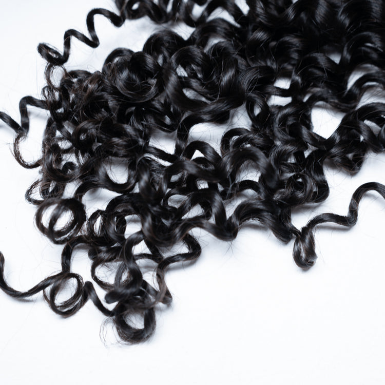Kinky Curly Human Hair Crochet Extensions - coilycuehair