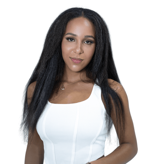 Kinky Straight Human Hair Crochet Extensions - coilycuehair