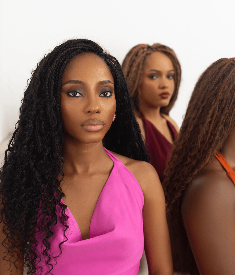 100% Human Hair Pre - looped Boho Braids - coilycuehair