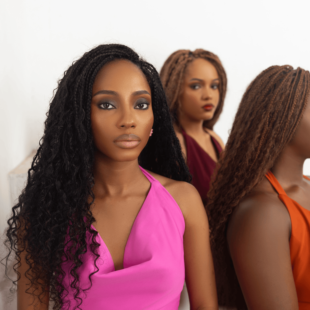 100% Human Hair Pre - looped Boho Braids - coilycuehair