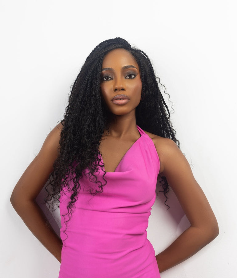 100% Human Hair Pre - looped Boho Braids - coilycuehair
