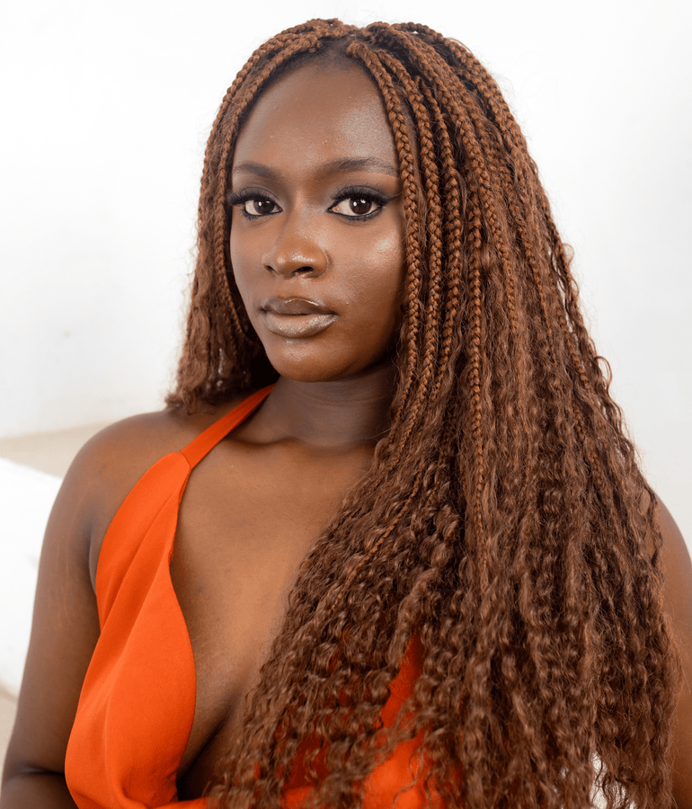 100% Human Hair Pre - looped Boho Braids - coilycuehair