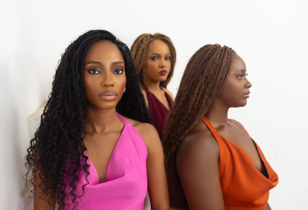 100% Human Hair Pre - looped Boho Braids - coilycuehair