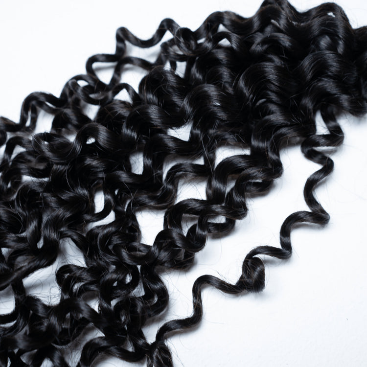 100% Virgin Human Hair Curly Wefted Bundles - coilycuehair