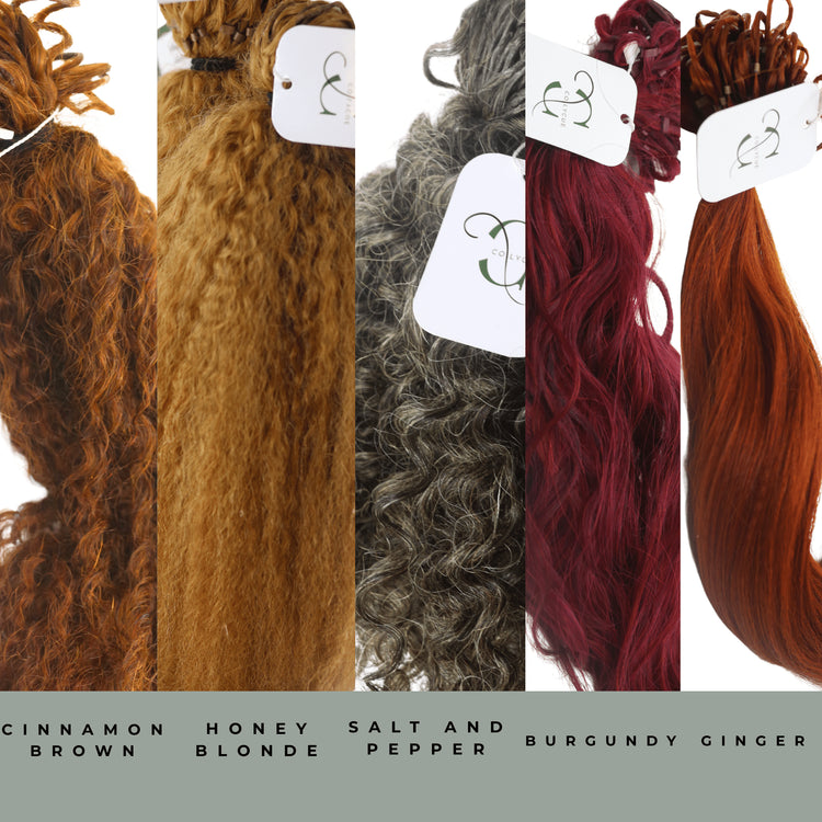 Human Hair Crochet Extensions - 4A Texture - coilycuehair