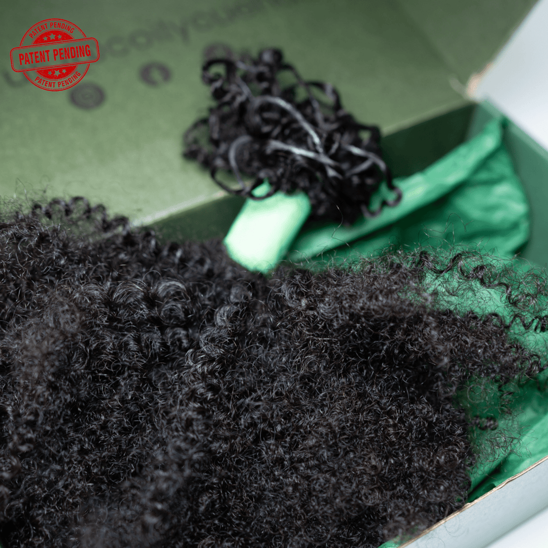 Human Hair Crochet Extensions - 4B/4C Texture - coilycuehair