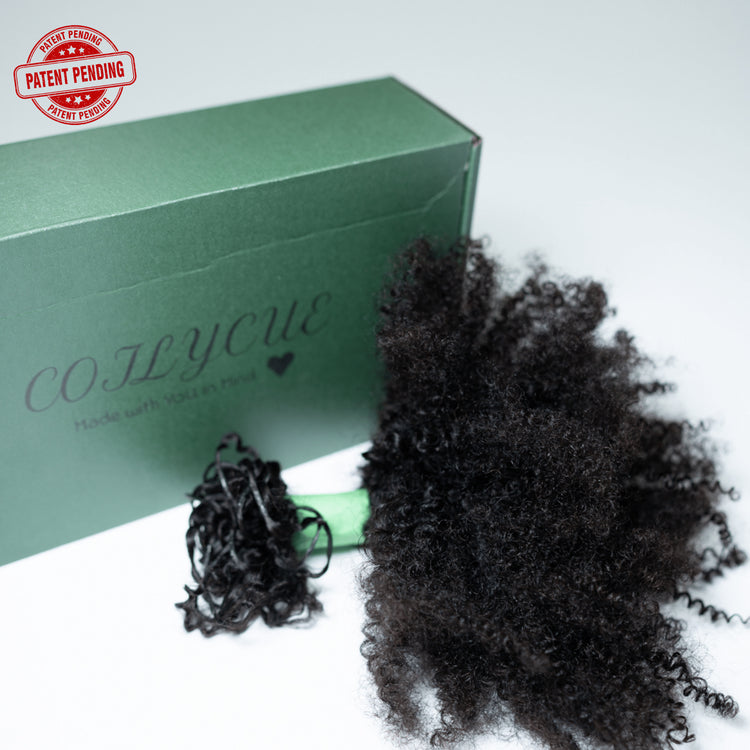 Human Hair Crochet Extensions - 4B/4C Texture - coilycuehair