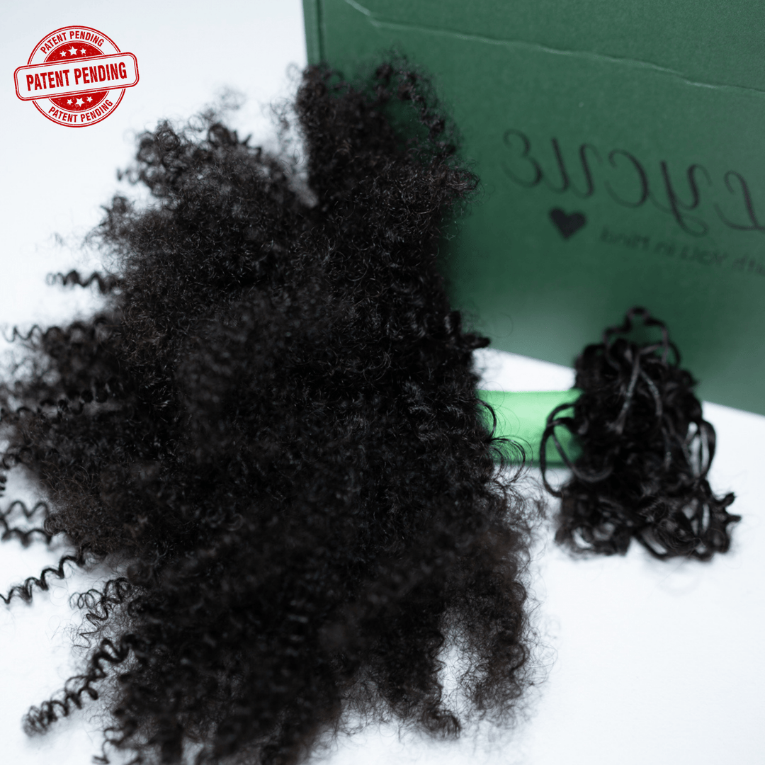 Human Hair Crochet Extensions - 4B/4C Texture - coilycuehair
