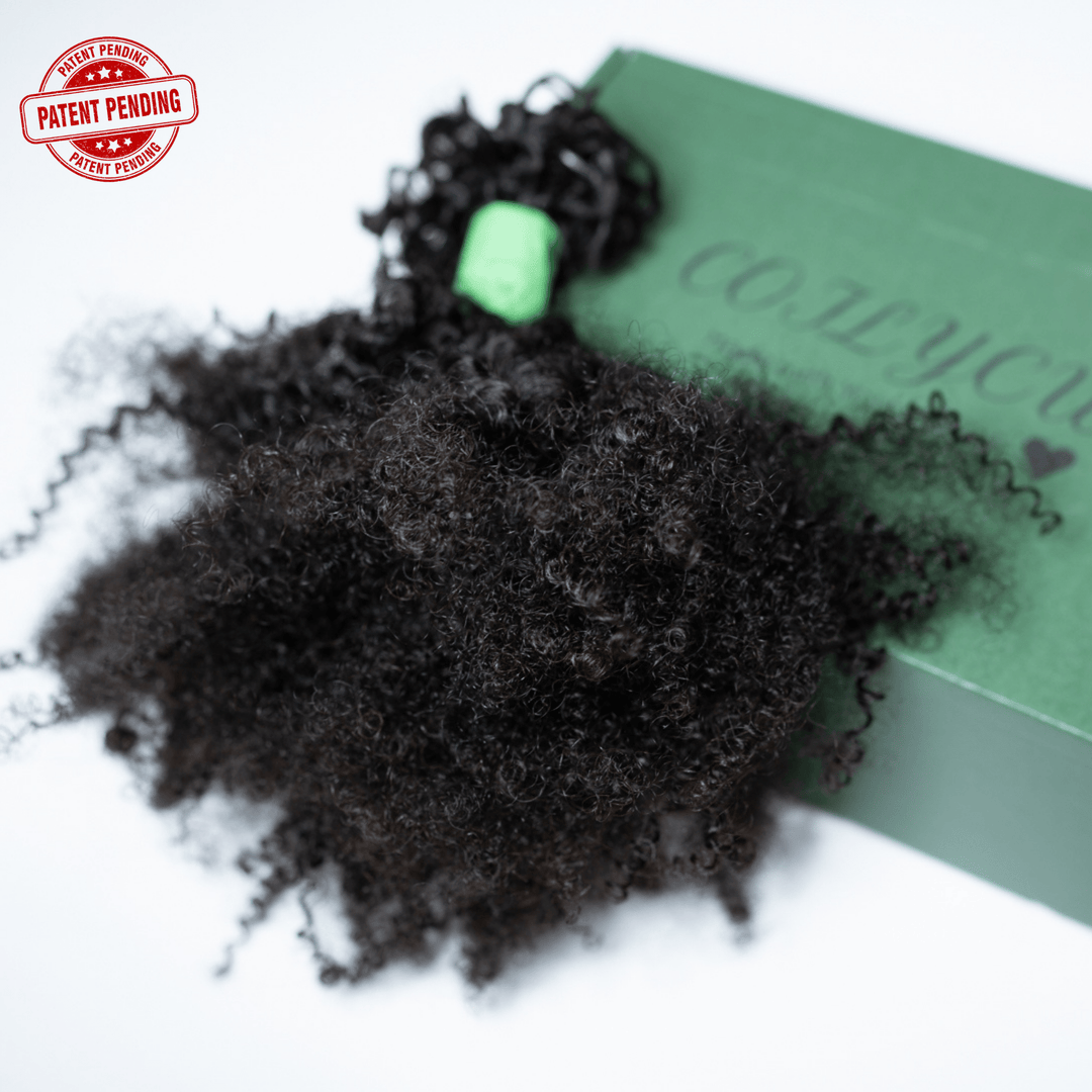 Human Hair Crochet Extensions - 4B/4C Texture - coilycuehair