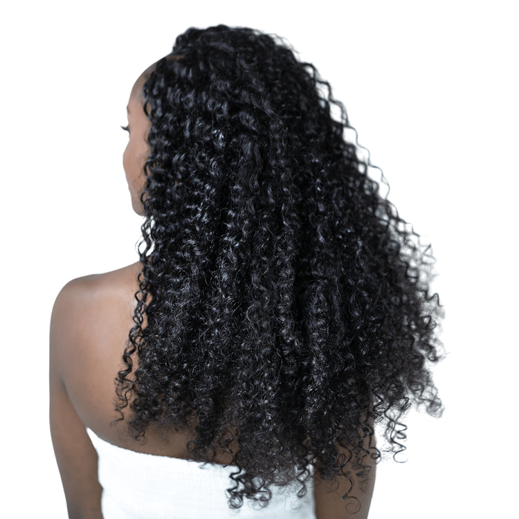 Kinky Curly Human Hair Crochet + Clip In Extensions - coilycuehair