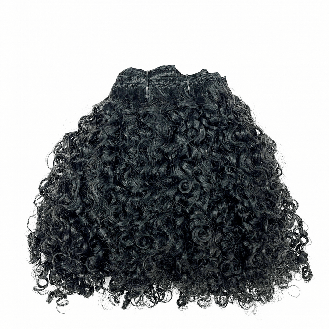 Kinky Curly Human Hair Crochet + Clip In Extensions - coilycuehair