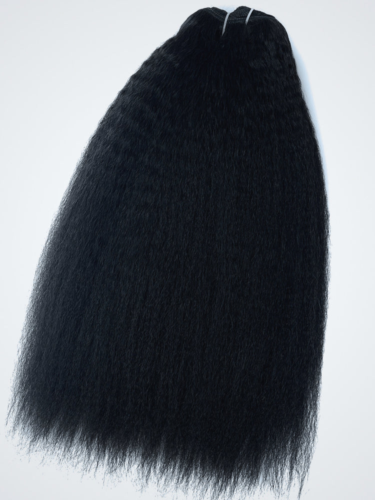 Kinky Straight Human Hair Crochet + Clip In Extensions - coilycuehair