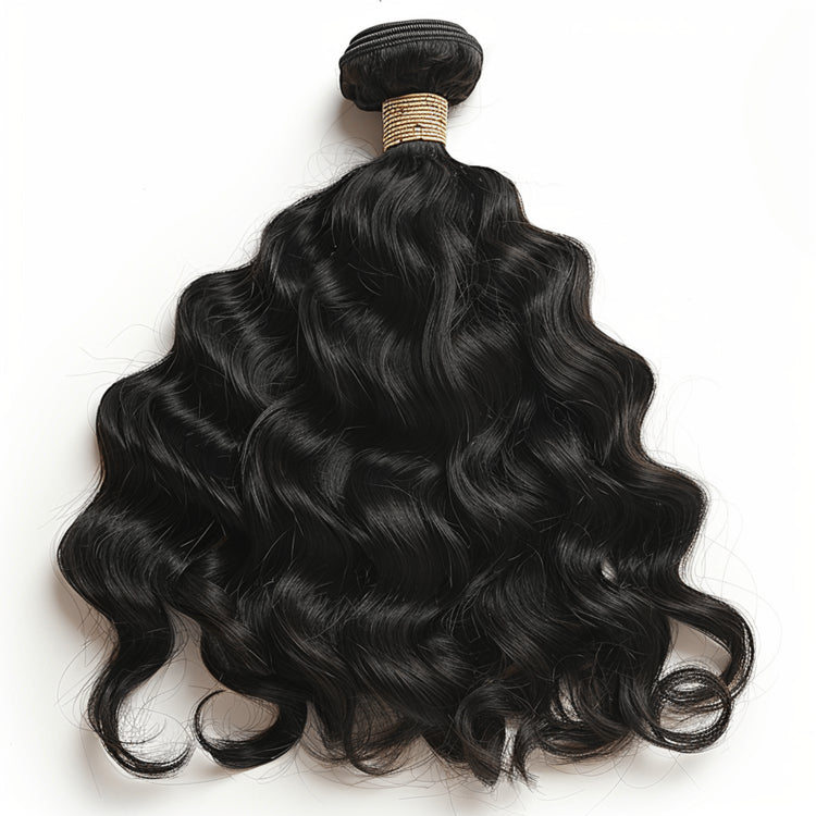 Natural Wave Human Hair Wefted Bundles - coilycuehair