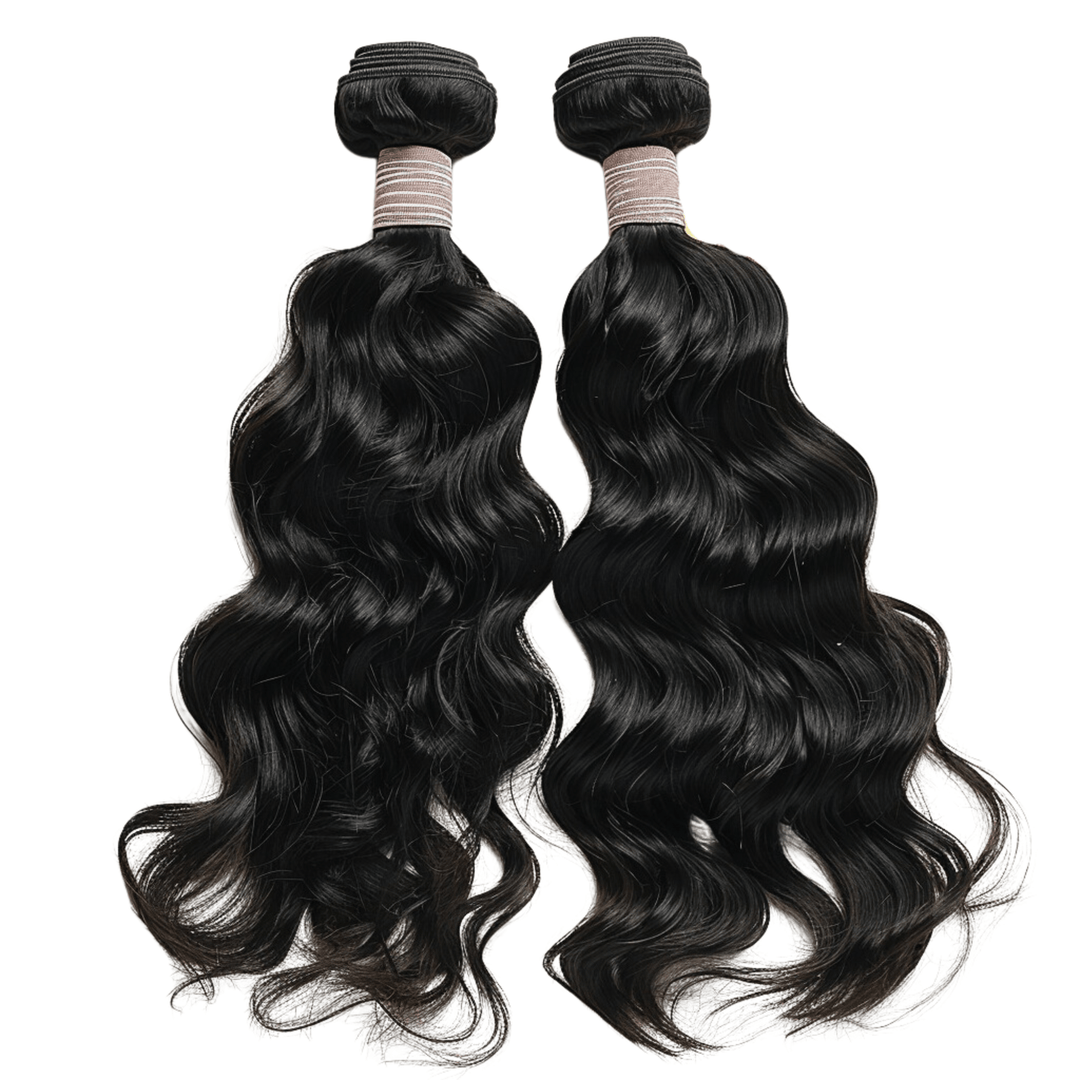 Natural Wave Human Hair Wefted Bundles - coilycuehair