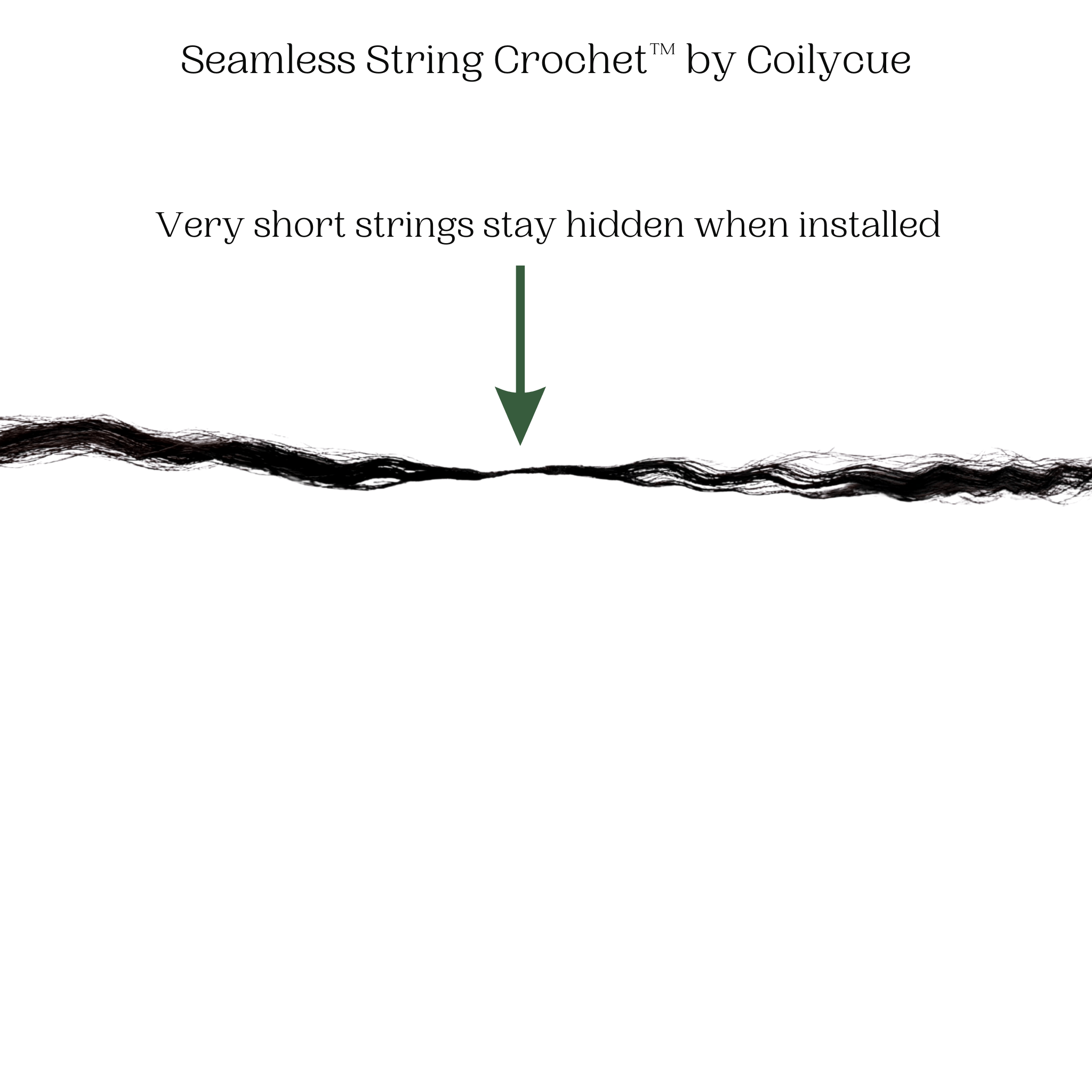 Seamless String Kinky Curly Human Hair Crochet Extensions - coilycuehair