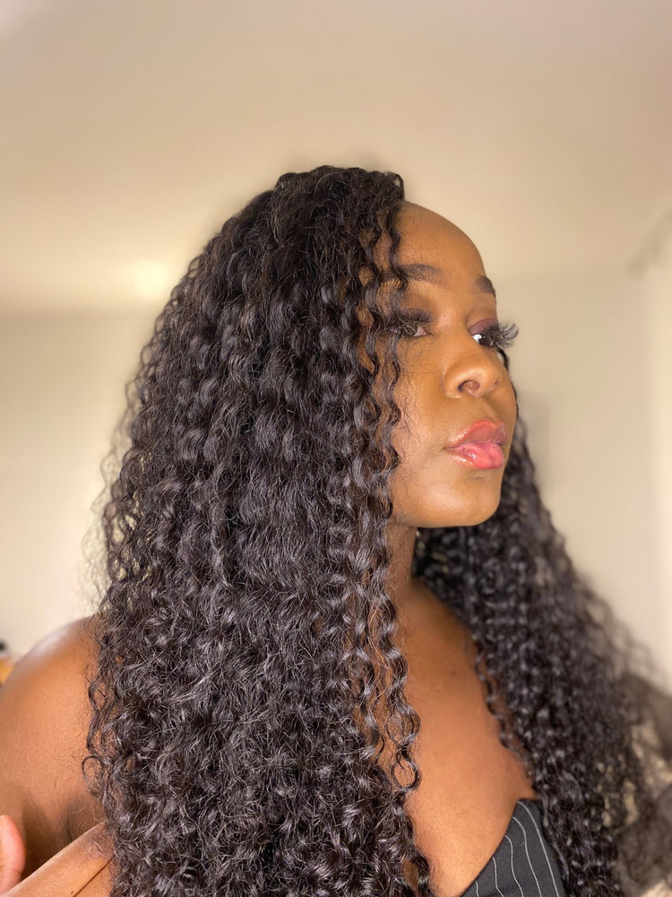 Seamless String Kinky Curly Human Hair Crochet Extensions - Miracle Knots - coilycuehair