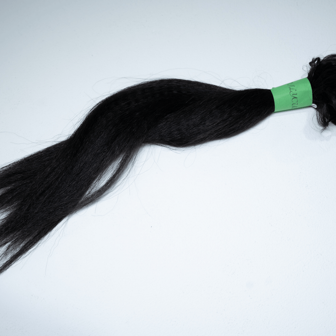 Yaki Straight Human Hair Crochet Extensions - coilycuehair